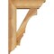 Ekena Millwork Balboa Traditional Rough Sawn Bracket w/ Offset Brace, Western Red Cedar, 6"W x 18"D x 26"H BKT0604X18X26BOA01RWR - alternate 4